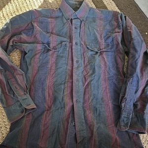 Vintage Mens wrangler gold button up